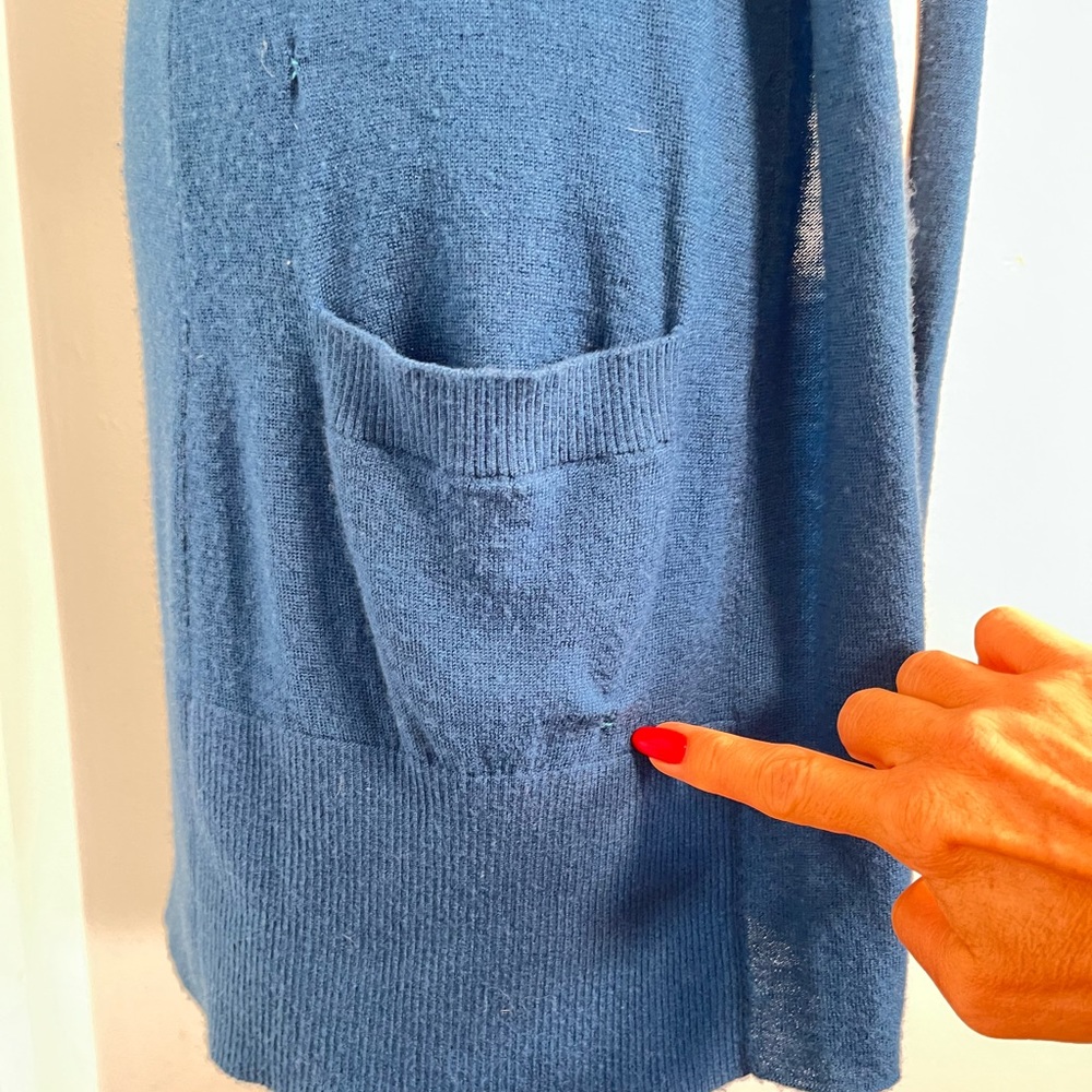 Vince 100% cashmere longline cardigan size S - Picture 12 of 15